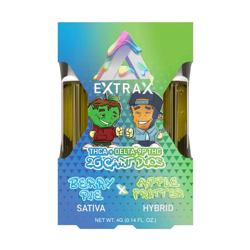 Delta Extrax Adios Blend THC-A Cartridge | 4g - Berry Pie (Sativa) X Apple Fritter (Hybrid)