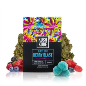 Kush Kube Full Spectrum CBD + Delta 9 THC Gummies – Berry Blast 5000mg