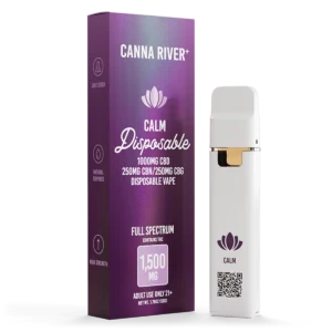 Canna River Calm Disposable Vape | Full Spectrum CBD + CBN + CBG + THC | 2g
