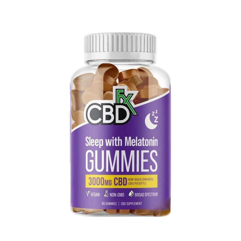 CBDfx - CBD Edibles - Broad Spectrum Sleep With Melatonin Gummies - 50mg