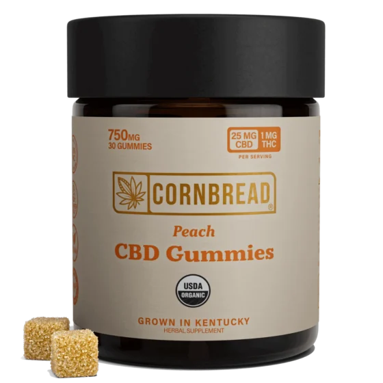 Cornbread Peach CBD Gummies