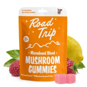 Road Trip MICRODOSED Mushrooms Gummies - Pink Lemonade