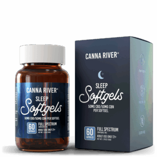 Canna River Full Spectrum THC CBD Sleep Softgels 60ct