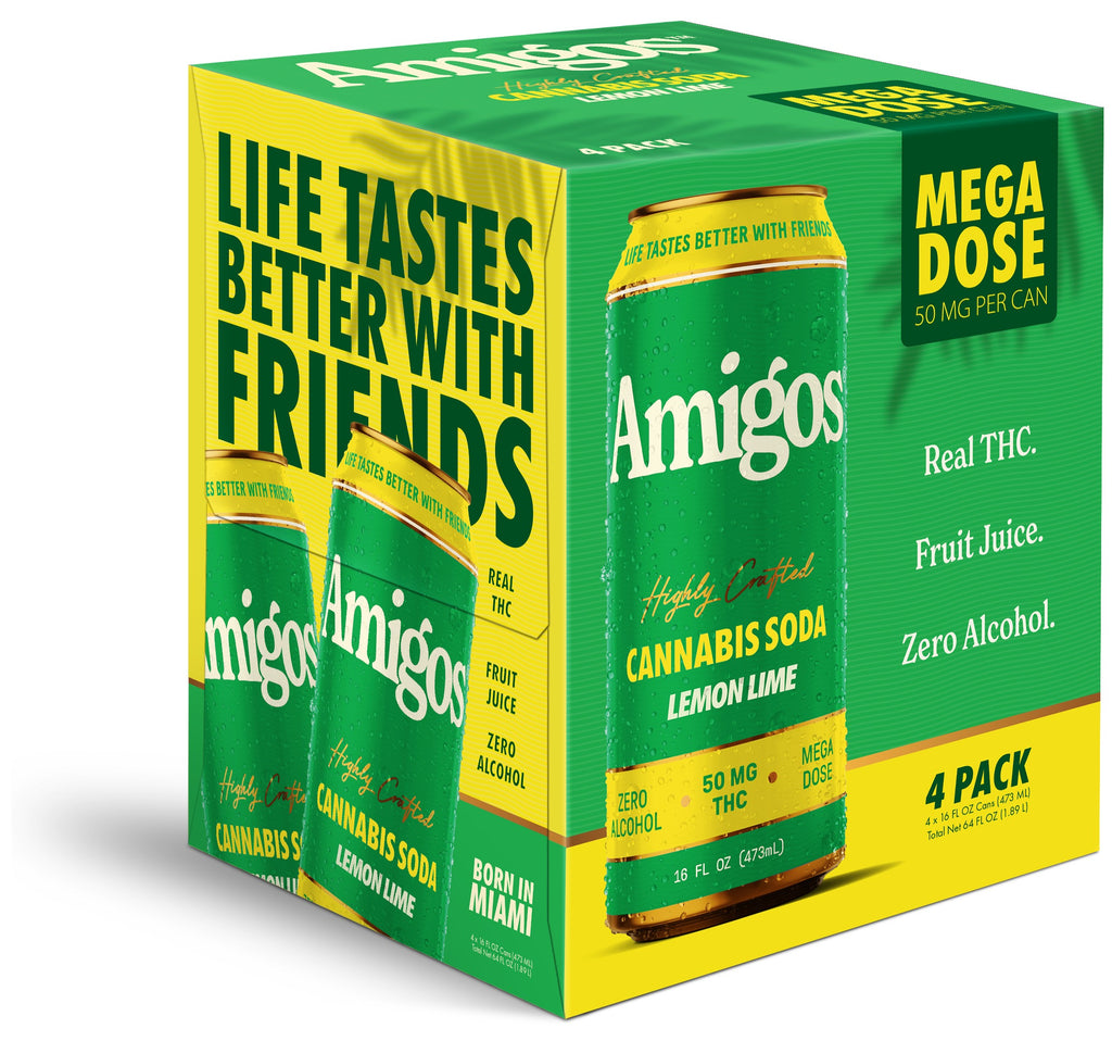 Amigos Highly Crafted Cannabis Lemon Lime Soda