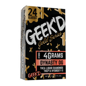 Geek'd - Live Resin Delta 8 THC Vape Pen with THC-A - Dynasty OG (Hybrid) - 4g