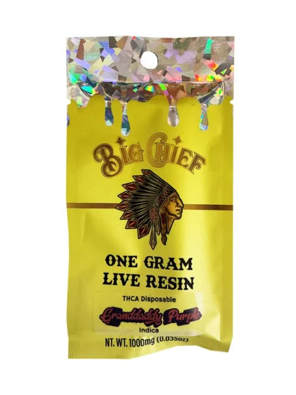 Big Chief Live Resin THCA Disposable – 1G