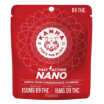 KANHA Nano Gummies 10ct, 15mg D9 THC Gummies