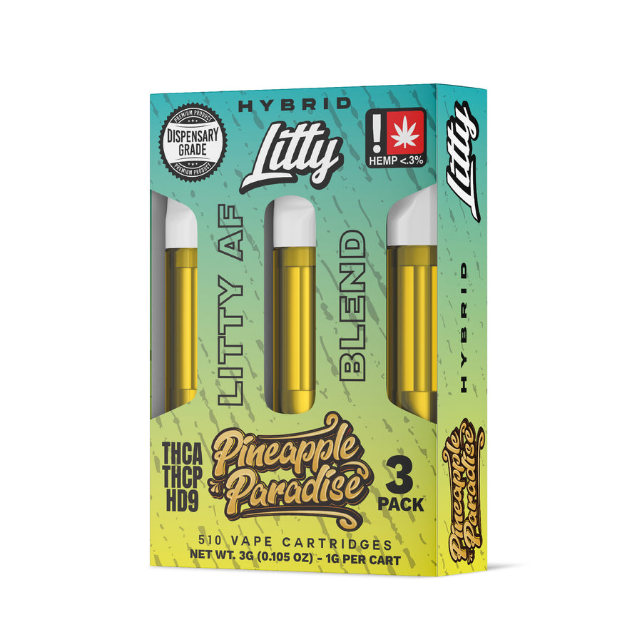 Litty THCA Vape Carts Litty AF Blend 3pk