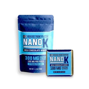 Kratom Chocolate Minis - 100mg Mitragynine Per Piece, 3 Pieces (300mg Total)