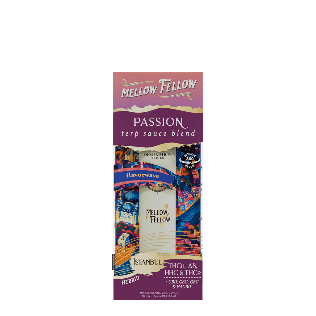 Mellow Fellow Terp Sauce 1mL Disposable Vapes 360° Spinner Device