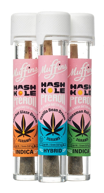 Muffins 2G Hash Hole THC-A Pre-Roll