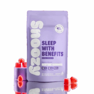 Snoozy Delta 9 THC Sleep With Benefits Extra Strength Gummies 30mg – Raspberry