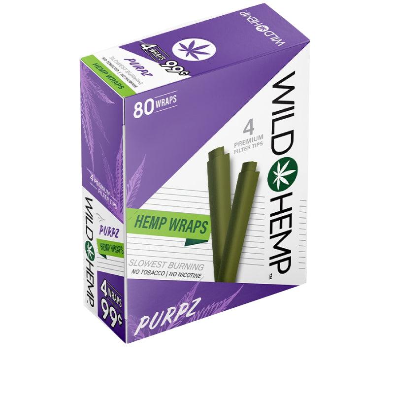 Wild Hemp - Hemp Wraps - Purpz - 4-Count Pack (Box)