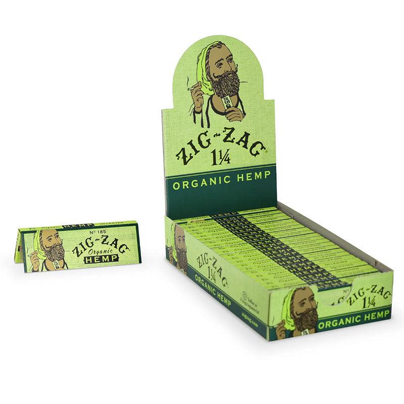 Zig-Zag - Rolling Papers - 1 1/4" Size Organic Hemp Papers - 24 Pack Carton - 50 Count