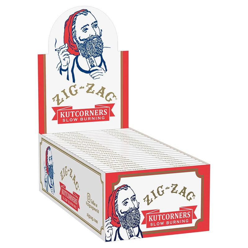 Zig-Zag - Rolling Papers - Kutcorners Slow Burning Papers - 24 Pack Carton - 32 Count