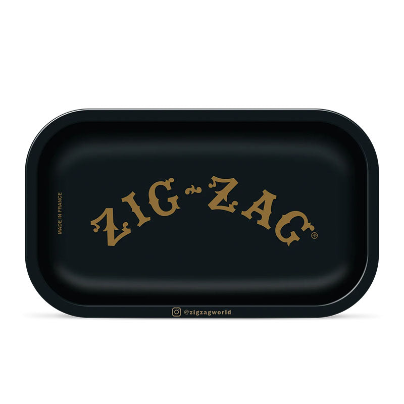 Zig-Zag - Smoking Accessory - Rolling Tray - Small Black Rolling Tray - Single