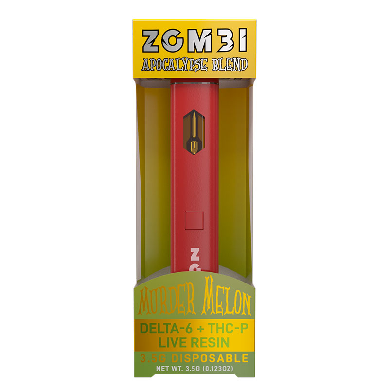 Zombi - THC P Disposable - Delta Blend Disposable - Murder Melon - 3.5g