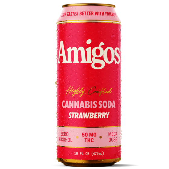 Amigos Highly Crafted Cannabis Soda Strawberry