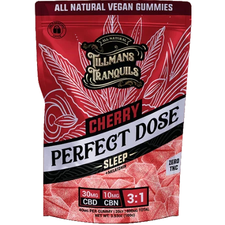 Tillman Tranquils Sleep Gummies + Melatonin 3:1 CBD:CBN Cherry