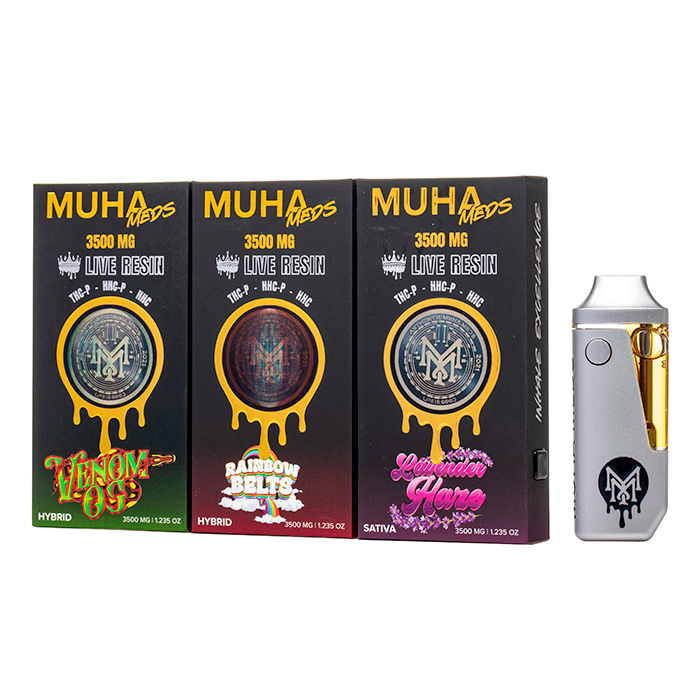 Muha Meds 3500mg Melted Diamonds THC-A + D9 Disposable Vapes