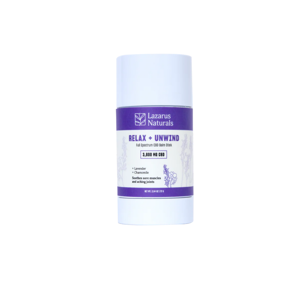 CBD BALM STICK, RELAX + UNWIND