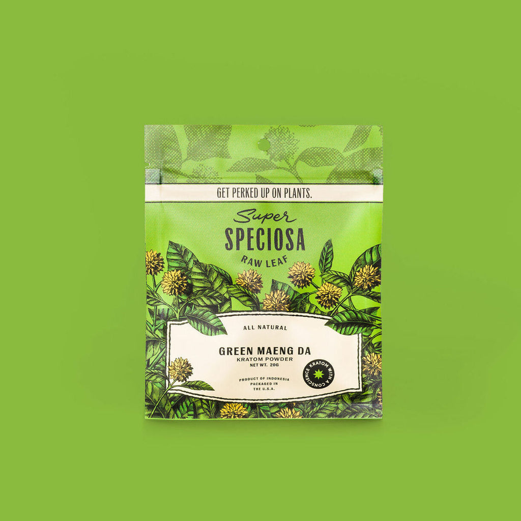 Super Speciosa green maeng da kratom powder