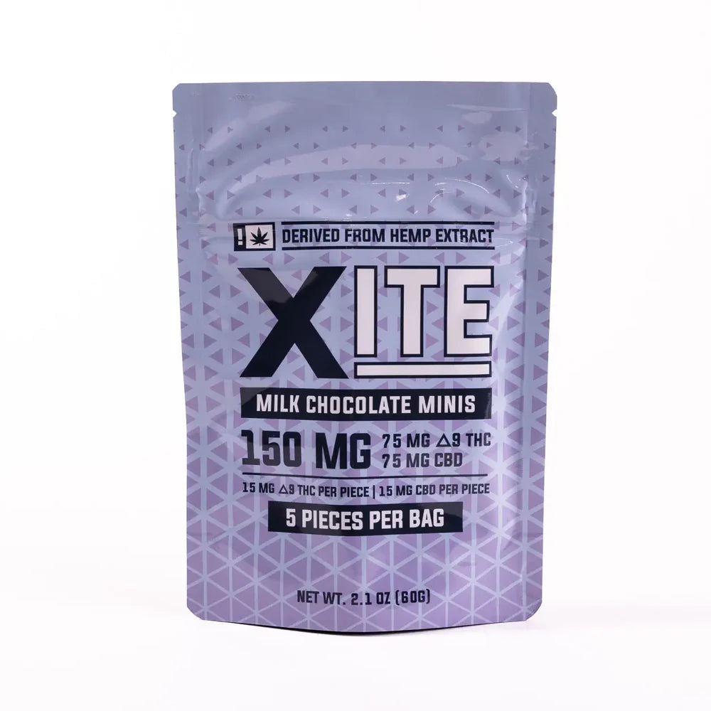Xite – Delta-9 + CBD Milk Chocolate Minis 150mg (5ct)