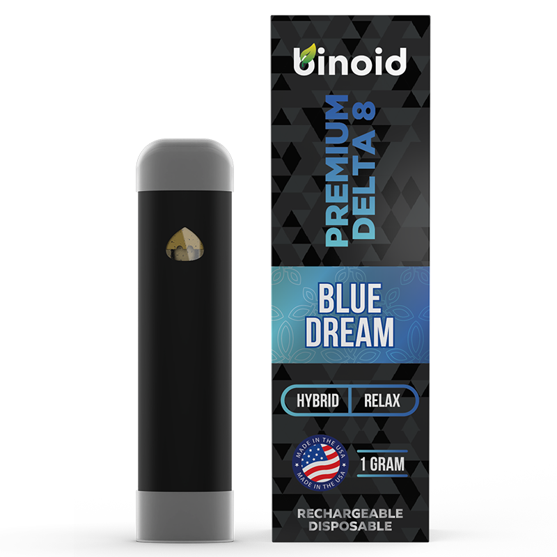 Binoid - Delta 8 Vape - Blue Dream Disposable - 1g (8 Pack)