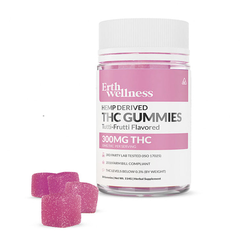 Erth Wellness - THC Edible - THC Tutti Frutti Gummies - 300mg
