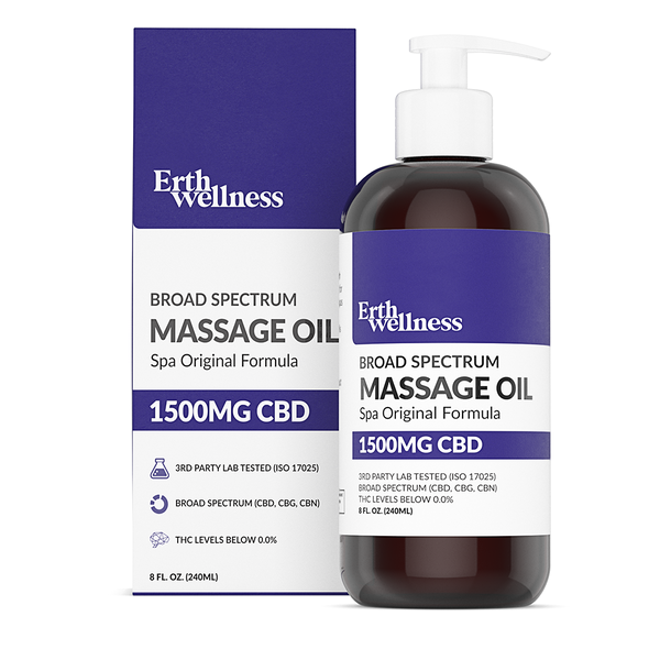 ERTH Wellness - CBD Topical - CBD Massage Oil - Spa Original - 1500mg