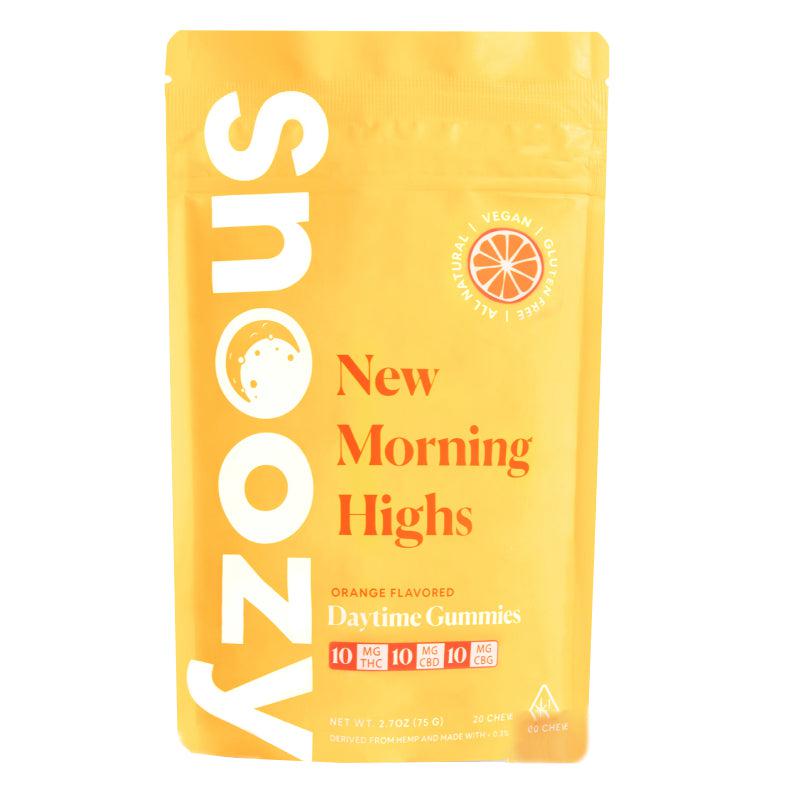 Snoozy - THC Edibles - New Morning Highs Daytime D9 Gummies - Orange - 30mg (10 Pack)
