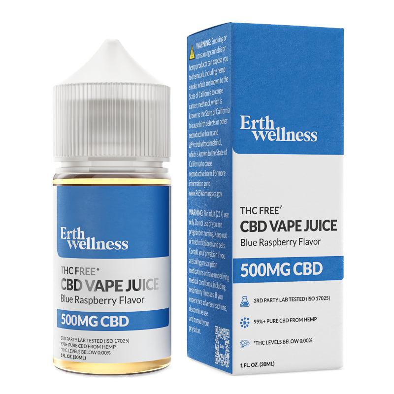 Erth Hemp - CBD Vape Juice - Blue Raspberry - 500mg-1000mg