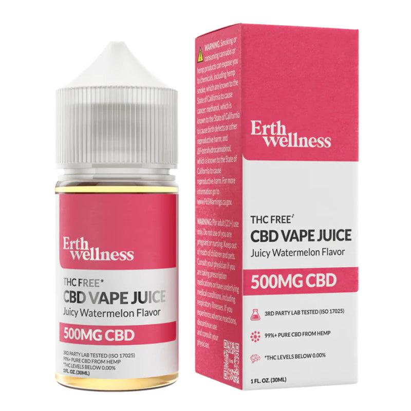 Erth Hemp - CBD Vape Juice - Juicy Watermelon - 500mg-1000mg