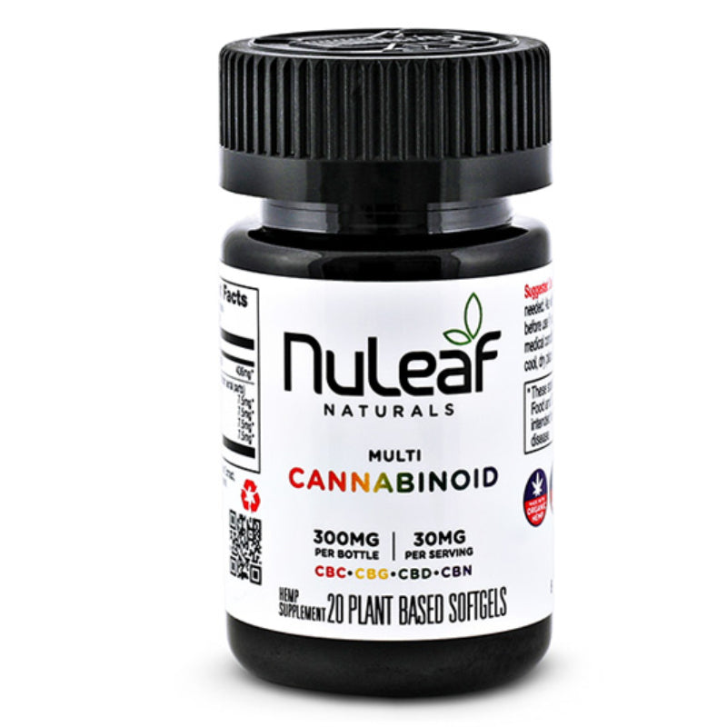 NuLeaf Naturals - CBD Capsules - Full Spectrum Multicannabinoid Softgels - 300mg-1800mg